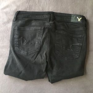 American Eagle Outfitters Jeans - American Eagle Black Jeggings with Rips in Knees American Eagle Outfitters Jeans - American Eagle Black Jeggings with Rips in Knees
